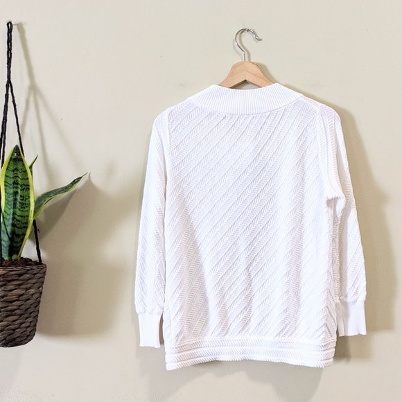 Luca Luca White Button Front Cardigan Sweater - Picture 7 of 8